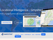Tablet Screenshot of maplytics.com